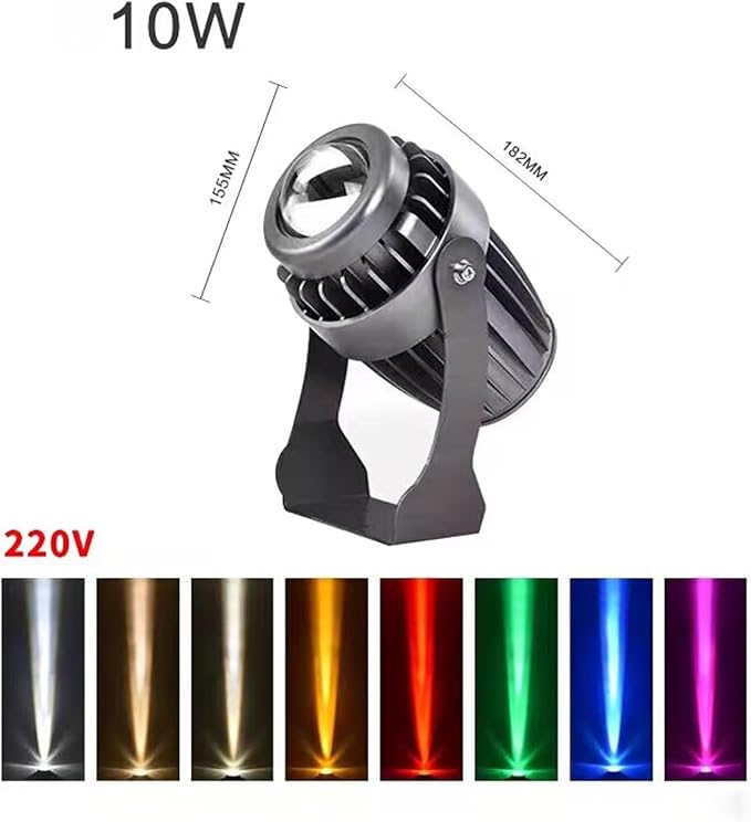 Led Spot Lights - Spotlight Led Beam Light IP66 Waterproof Outdoor Wall Lamp Landscape Lighting 10W LED Long Distance Spot Light Narrow Beam Spotlight Courtyard Light(Yellow)