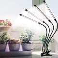 RUNAAJA Long Four-Head Clamps Plant Growth Light Succulent Plant Light LED Ground Insert Plant Light with Auto On/Off Timer 4H/8H/12H/18H Plant Grow Light