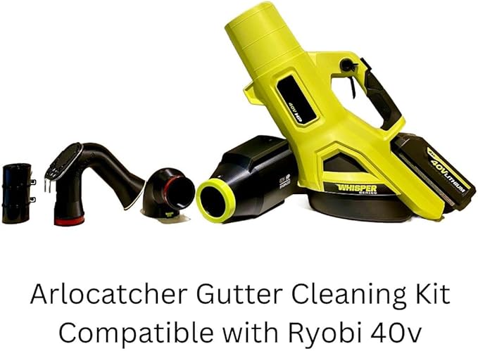 ArloCatcher Car Drying Nozzle for RYOBI Leaf Blower - Durable ABS Body with Soft TPU Tip - Compatible with RYOBI 40V Whisper 730 650 600 CFM Leaf Blowers (not for 800CFM)