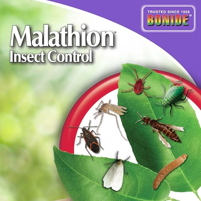 Bonide Malathion Insect Control 16 oz Ready-to-Mix Concentrate Bug &amp Spider Mite Killer for Outdoor Garden Use