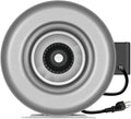 iPower 8 Inch 750 CFM Inline Duct Ventilation HVAC Exhaust Blower for Grow Tent Grounded Power Cord 8 Fan