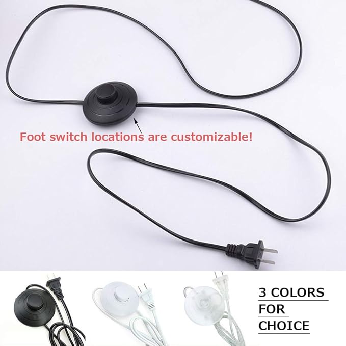 Small Accent Uplight 7W COB LED Stepless Dimming Adjustment Remote Control Spotlight with Foot Pedal Switch Cord Flexibly Rotatable Extra Light Rotating Decorative for Plants Landscape