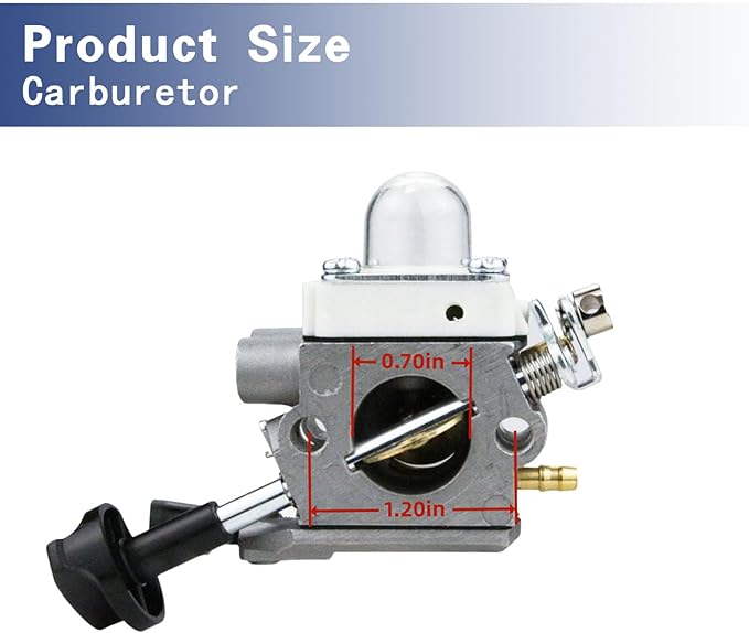 BR200 Carburetor Kit for Stihl BR200 BR 200 Backpack Blowers Carb Replace Parts 4241-120-0625 C1M-S219