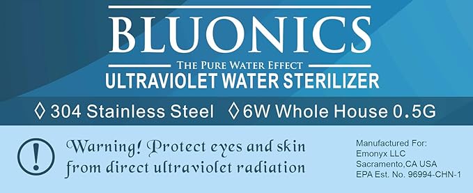 12V DC UV Ballast for 6W UnderSink Ultraviolet UV Light Water with Green &amp Red Indicator- 4 Prong