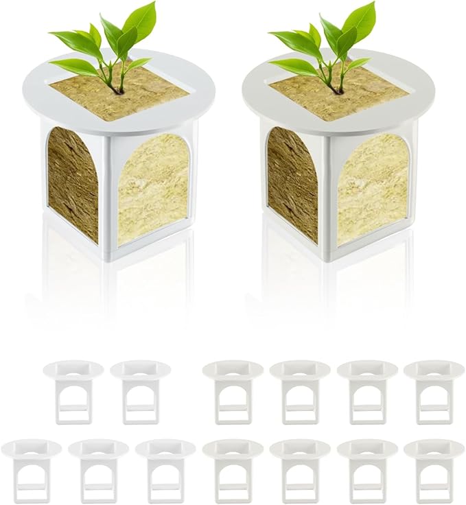 Hydroponic Planting Cup Hydroponic Growing System Compatible with Gardyn Home/Studio Indoor Garden System 15 Pack White