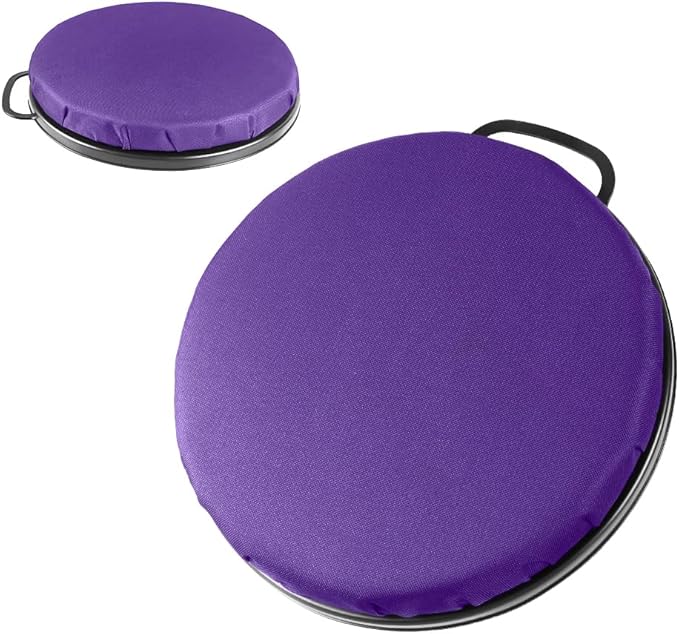 MiOYOOW 5 Gallon Bucket Seat 360 Degree Swivel Foam Bucket Seat Cushion with Protective Cover &amp Handle Comfortable Bucket Lid for Fishing Gardening Hunting and Camping