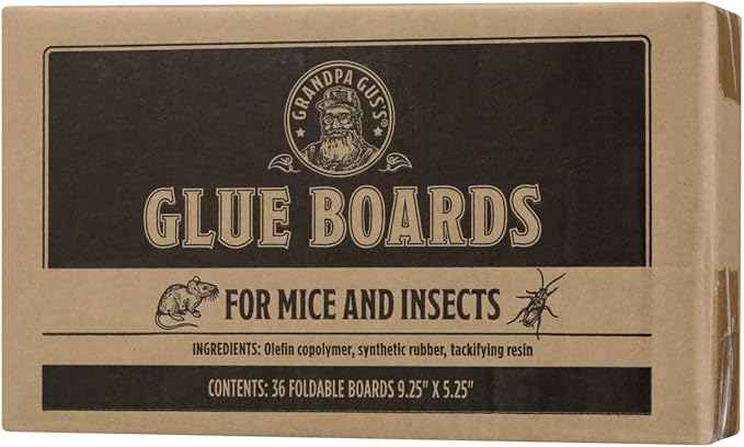Grandpa Gus's Mouse &amp Insect Glue Board Traps (36 Count)