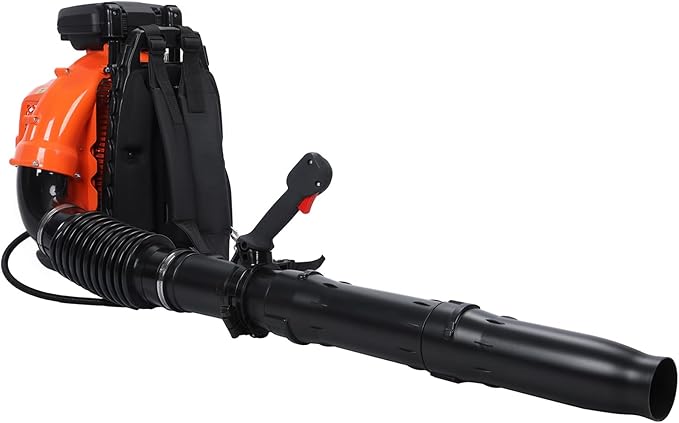 Backpack Gas Powered Leaf Blower 80CC 900CFM 2-Stroke Gas Leaf Blower 6800RPM Backpack Leaf Blowers for Lawn/Garden Care Snow/Grass Blowing from US