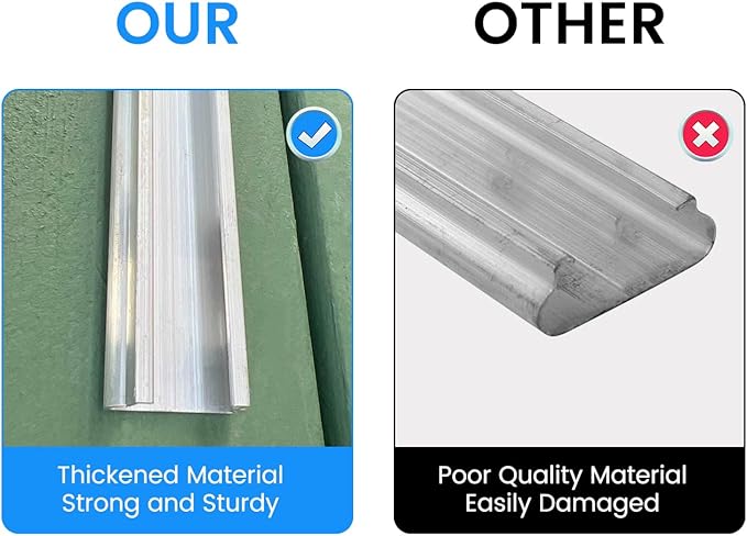 6.6 ft Wiggle Wire and u-Channel for Greenhouse 10 Sets PVC Coated Spring Wire &amp Aluminum Lock Channel Kit for Secure Poly Film Shade Cloth