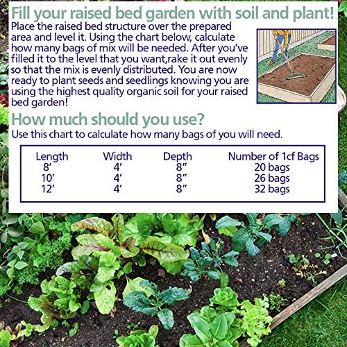 Coast of Maine Organic &amp Natural Castine Blend Soil - Nutrient-Rich Garden Soil w/Mycorrhizae Biochar - Enhanced Drainage &amp Aeration - for Raised Bed Gardening &amp Container Gardening (1 cu