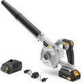 Leaf Blower Cordless with Battery and Charger - 20V Electric Cordless Blower with 3 Speed|100CFM|170MPH 2.0Ah Lightweight Battery Powered Small Leaf Blower for Lawn Care Patio Dust Blowing Leaves