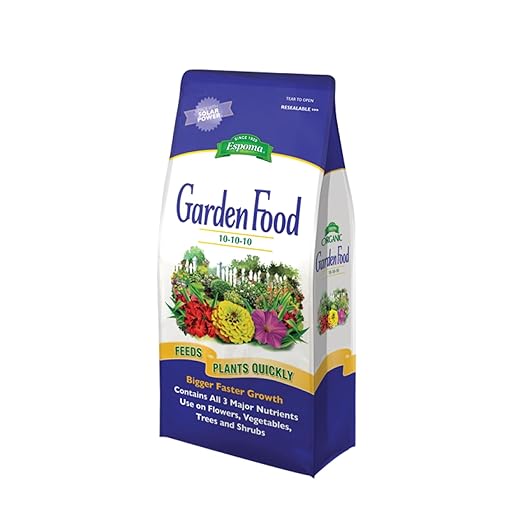 Espoma 10-10-10 Garden Food 6.75-Pound Bag Promotes Growth in All Flowering Plants Trees Shrubs and Vegetables. Granular for Easy Application. Pack of Two.
