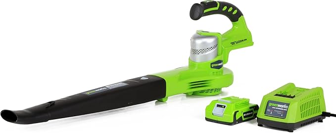 Greenworks 24V Sweeper 2.0Ah Battery and Charger Included