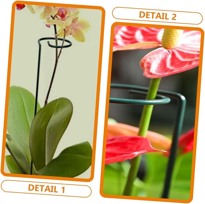 Garden Trellis with Support Clips for Climbing Plants Metal Stakes and Plant Clips for Potted Houseplants and Vines Easy to Install and Durable