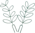 Toyvian 2pcs Iron Plant Climbing Frame Trellis Support for Garden Climbing Plants and Flowers Green Metal Stake Holder for Potted Vegetables and Outdoor Vine Growing