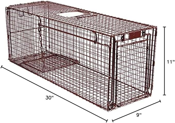 Tru Catch 30LTD Humane Live Animal Trap - Easy &amp Safe Catch &amp Release for Cats Rabbits &amp Other Small Animals - Durable Light Duty TNR - (30 L x 11 H x 9 W)