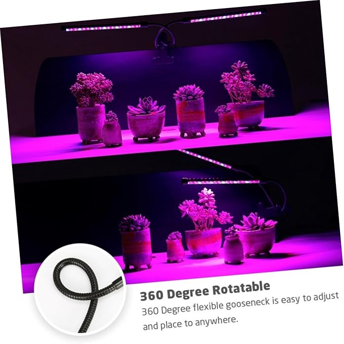9w Led Plant Grow Light Dimmable Levels Single Head Timing Gooseneck for Indoor Plants Uv Grow Lights Garden Greenhouse