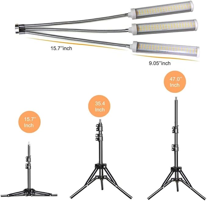 Grow Lights LED Grow Lights for Indoor Plants - Full Spectrum 150W 315 LEDs with Adjustable Tripod Stand and Timer