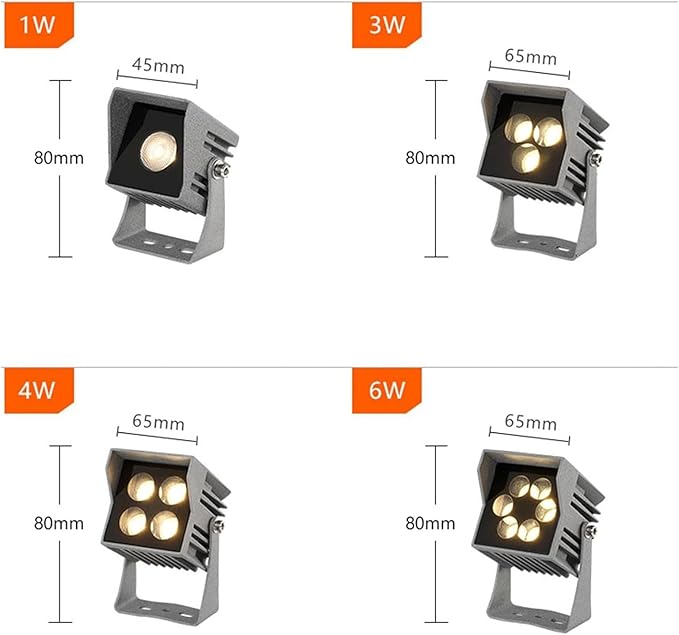 Square Narrow LED Flood Light - AC220V Spotlight Led Beam Lamp 30°A Beam of Light Spotlight Waterproof Long-Range Projection Lights Outdoor Wall Washer LampRed 4w