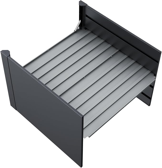 Vego garden Soil-Saving Intermediate Floor 32 Tall Modern Garden Bed Kits 21 x 42