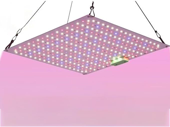 LED Grow Light Panel Lamp for Indoor Plants Full Spectrum with White Blue Red IR LEDs for 4x4ft Coverage Grow Tent Greenhouse Veg and Bloom Seedlings Hydroponics1PCS
