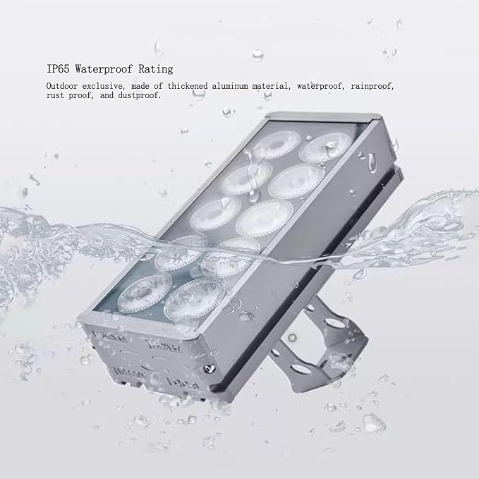 LED Beam Spotlight Rectangle Led Spot Lights IP65 Waterproof Wall Washer Light Outdoor Building Flood Lamp for Patio Hotel Villas Landscape Lighting(White30W-220V)