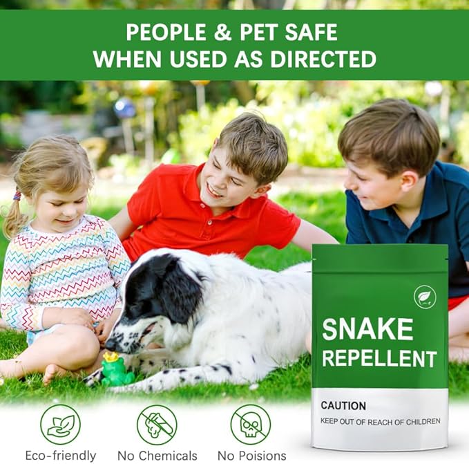 Snake Repellent for Yard Snake Repellent Outdoor Snake Away Repellent for Outdoors Pet Safe Backyard Snakes Deterrent Copperhead Snake Repeller (1 Ounce (Pack of 8))