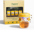 4 Pack Zapnest Solar Wasp Trap Outdoor Hanging Reusable Yellow Jacket Hornet Bee &amp Mud Dauber Catcher Bright Yellow Bug Repellent for Garden Patio &amp Yard
