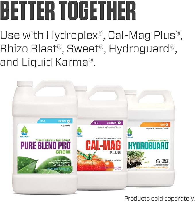 Botanicare Pure Blend Pro Grow Nutrient 3-2-4 1 qt.