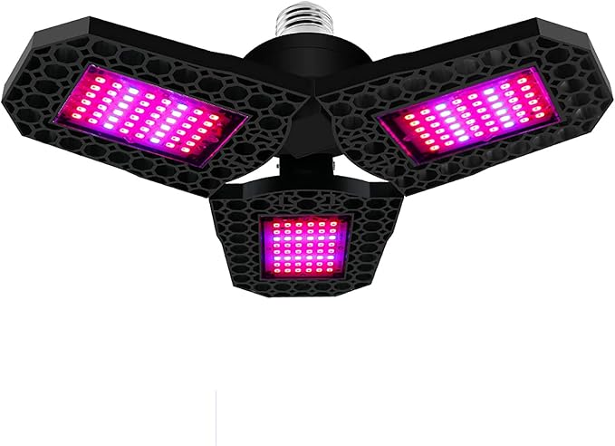 Foldable LED Grow Light Adjustable Phyto Lamp E27 Base Deformation Plant Lamp for Indoor Greenhouse Seedling Flower108leds