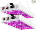 2Pcs 800W LED Grow Lights AC100-277V Plant Light BLoom/VEG 2Modes Dimmable Planting Fill Lamp 110V Greenhouse Tent Hydroponic Flower Vegs Succulent Potted Fruit Seeds Cultivation Lighting With US Plug