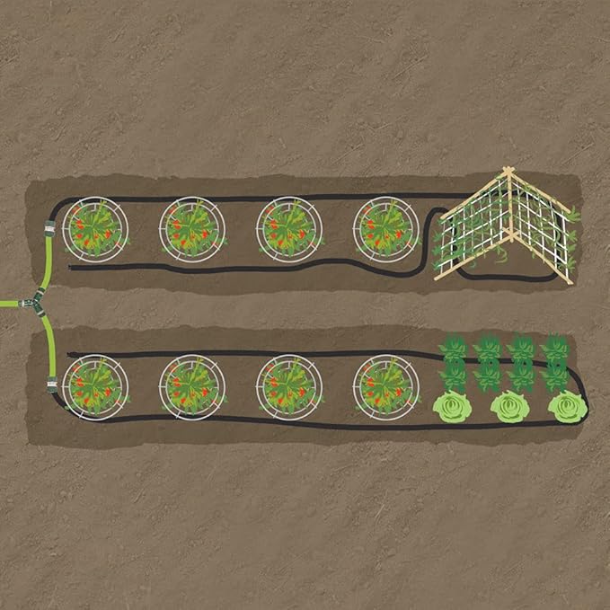 A.M. Leonard Simple Soak Garden Row Watering Kit