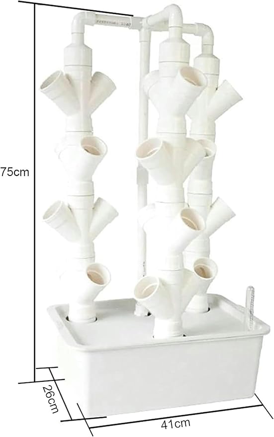 AMNOOL Hydroponic Tower Growing Sytem Garden Hydroponic Growing System Vertical Tower for Fresh Herb Garden Fruits VegetablePlant Tower Gift for Gardening Lover/1pc
