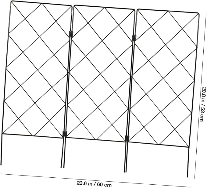 BESPORTBLE Gardening Support Bracket Vegetables Garden Trellis for Climbing Plants Outdoor Pea Growing Trellis Stands Foldable Plant Stand Pea Trellis Lattice Folded Folding Easy