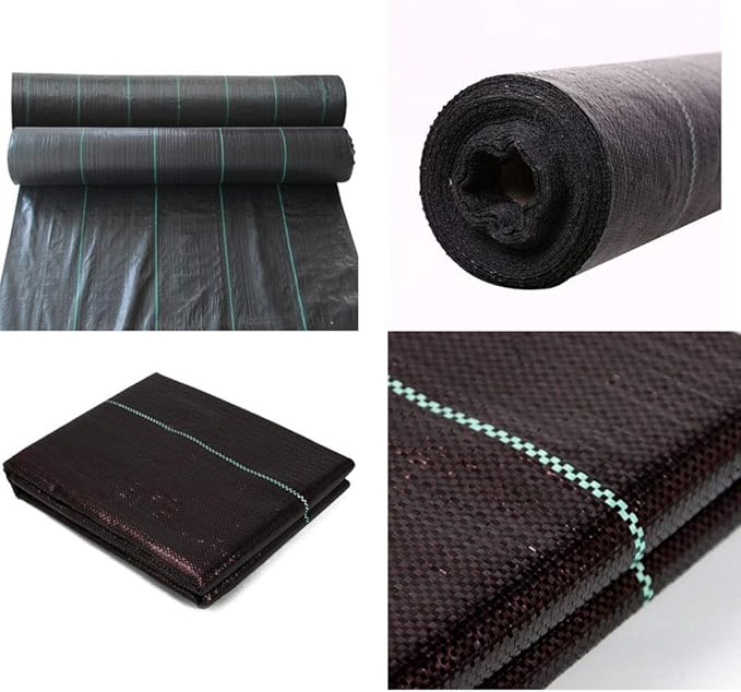 CKSEKD Agricultural Anti Grass Cloth Black Plastic Weed Barrier Mat Weed Control Mulch Ground Cover Membrane for Garden/Farm Vegetables/Greenhouse/Orchard (Color : 0.8M Width Size : 5M)