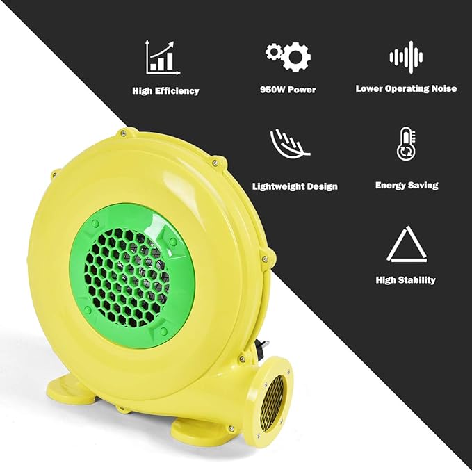 Costzon Air Blower 0.6HP Blower for Bounce House 480W Pump Fan Commercial Inflatable Bouncer Blower Perfect for Inflatable Bounce House Jumper Bouncy Castle Air Blower for Inflatables
