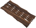 TOYANDONA Expandable Wooden Garden Trellis for Climbing Plants 55x12.3 Natural Cedar Fence Panel Outdoor Privacy Screen for Patio and Balcony Decor