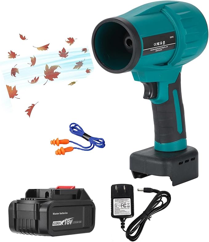 Jet Dry Mini Blower Compatible with Makita 18V BatteryHandheld Brushless Air Blower (Blower with Battery)