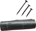 Driveway Fabric Weed Barrier Landscape Fabric Weed Control Film Garden Ground Cover Barrier Fabric(0.9x91m/3x300ft)