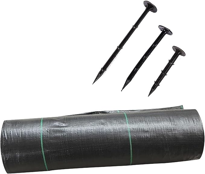 Driveway Fabric Weed Barrier Landscape Fabric Weed Control Film Garden Ground Cover Barrier Fabric(0.9x91m/3x300ft)