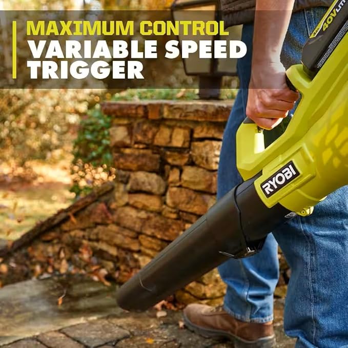 RYOBI 40V 120 MPH 550 CFM Cordless Battery Leaf Blower Tool ONLY RY40LB01B