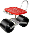 Rolling Gardening Work Stool360° Rotation Seat Adjustable Height 20-33cmCan Bearing 150kgfor Orchards Farms(Black)