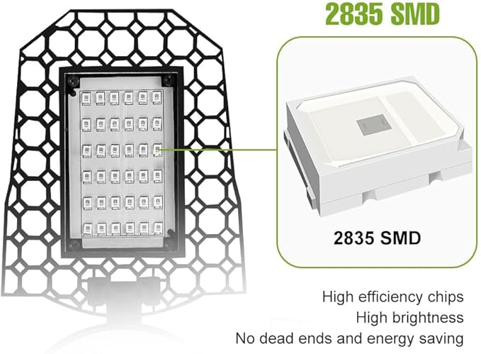 2 Packs 400w Deformable Plant Lamps For Balcony Planting. Red And Blue Light Boosts Growth Mimics Natural Light. Deformable To Cover Multiple Pots. E27/E26 Base Easy To Install. For Greenhouse Tents