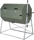 Jora Composter JK 400 - High Capacity Rotating Compost Tumbler - 13-21 Gal/Week - Heat Generating Insulated Design - Outdoor Compost Bin Tumbler - Dual Chamber Compost Tumbler