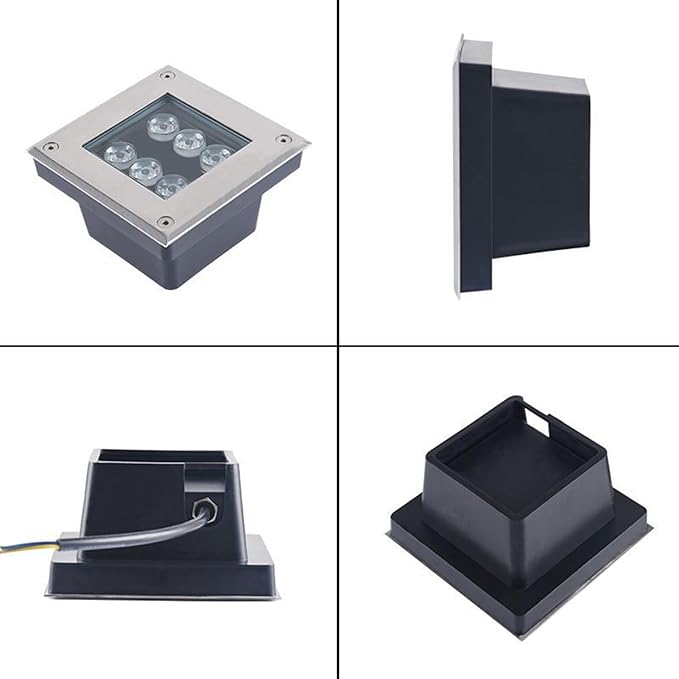 Underground Light LED - LED Beam Spotlight IP66 Waterproof Garden Landscape Light Outdoor Underground Lights Square Outdoor Park Landscape Embedded Lawn GrYellow 9W