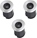 3PCS Miniature Underwater Recessed LED Landscape Lights - 12V/24V Ground Spotlights