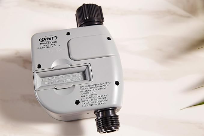 3-Pack Orbit 62061Z 1-Outlet Programmable Hose Faucet Timer - Convenient and Programmable Watering Control