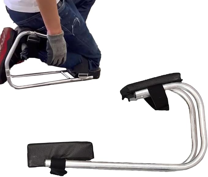 Knee Seat for Gardening Gardening Knee Pads Kneeling Stool Strap on Kneeling Device Knee Seat Leg Brace Garden Kneeler Labor-Saving Tools for Gardening(Black)