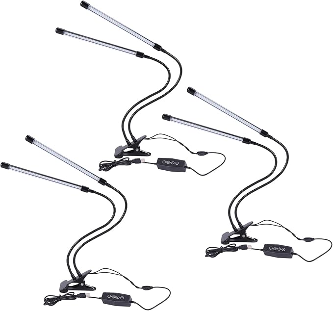3X USB LED Indoor Grow Light40W Full Spectrum Phyto Lamps Sunlight White for Plants House Hydroponics Box