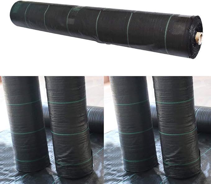 Garden Weed Barrier Landscape Fabric Durable &amp Heavy-Duty Weed Block Gardening Mat Ground Weed Cover (4ft*300ft)